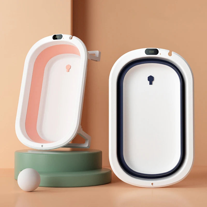 Baby Bath Tub Tub Foldable Baby Lying Sitting Large Tub Children's Household Bath Newborn Children's Products